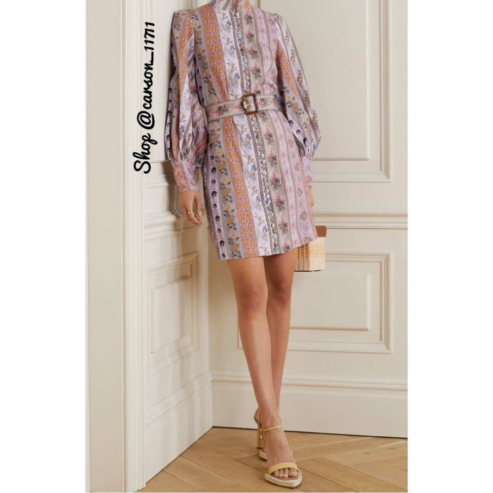 NWT Zimmermann Luminious Ribbon Mini Dress 6